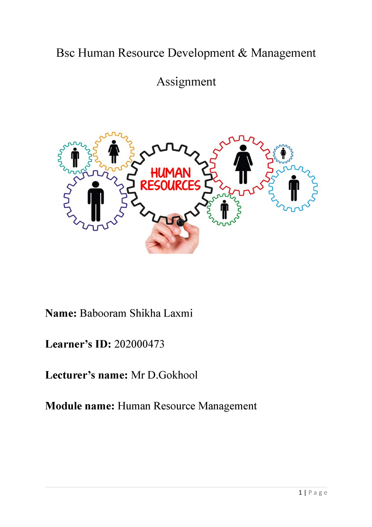 human resource management assignment 2