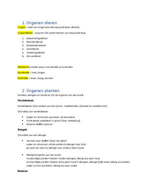 Biologie Voor Jou 1 Havo Vwo 1 - Thema 1 Par. 1. Levend - Dood ...