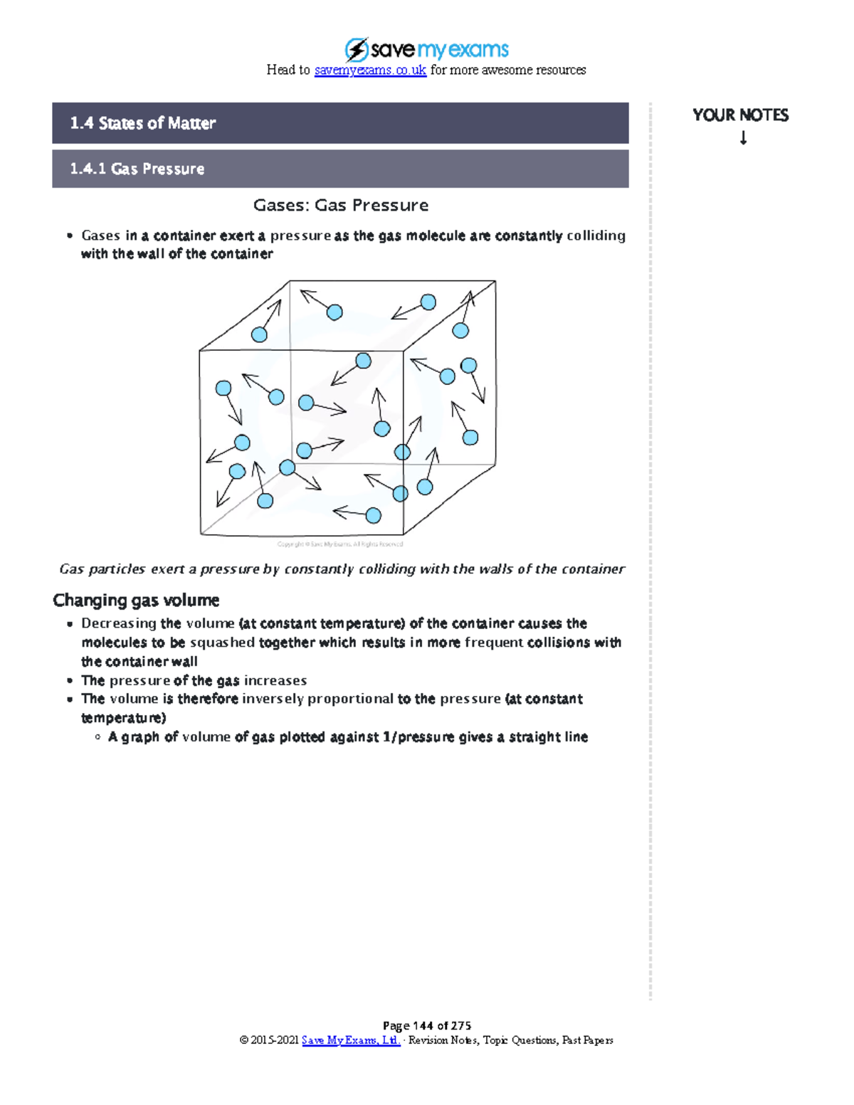 States of Matter 144-159 - Page 144 of 275 Gases: Gas Pressure Gases in ...