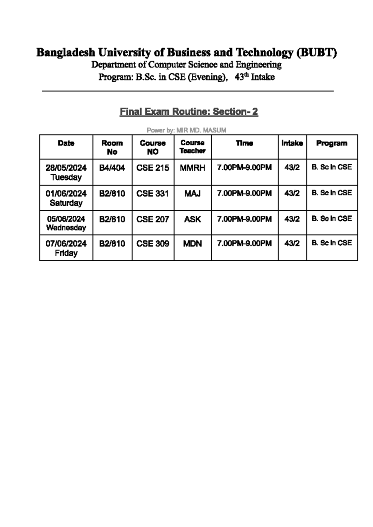 Intake 43 - Section 2 - Structured Programming Language - Studocu