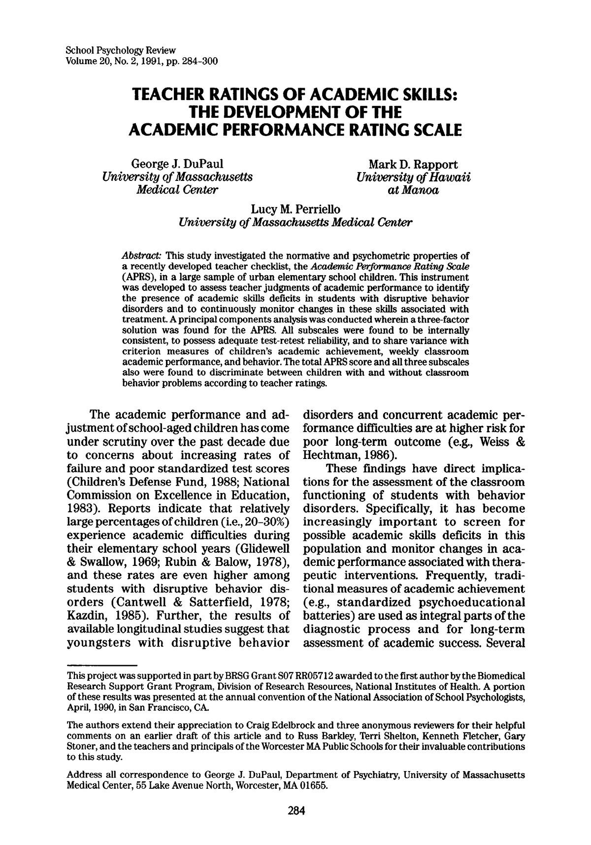 academic-performance-rating-scale-school-psychology-review-volume-20