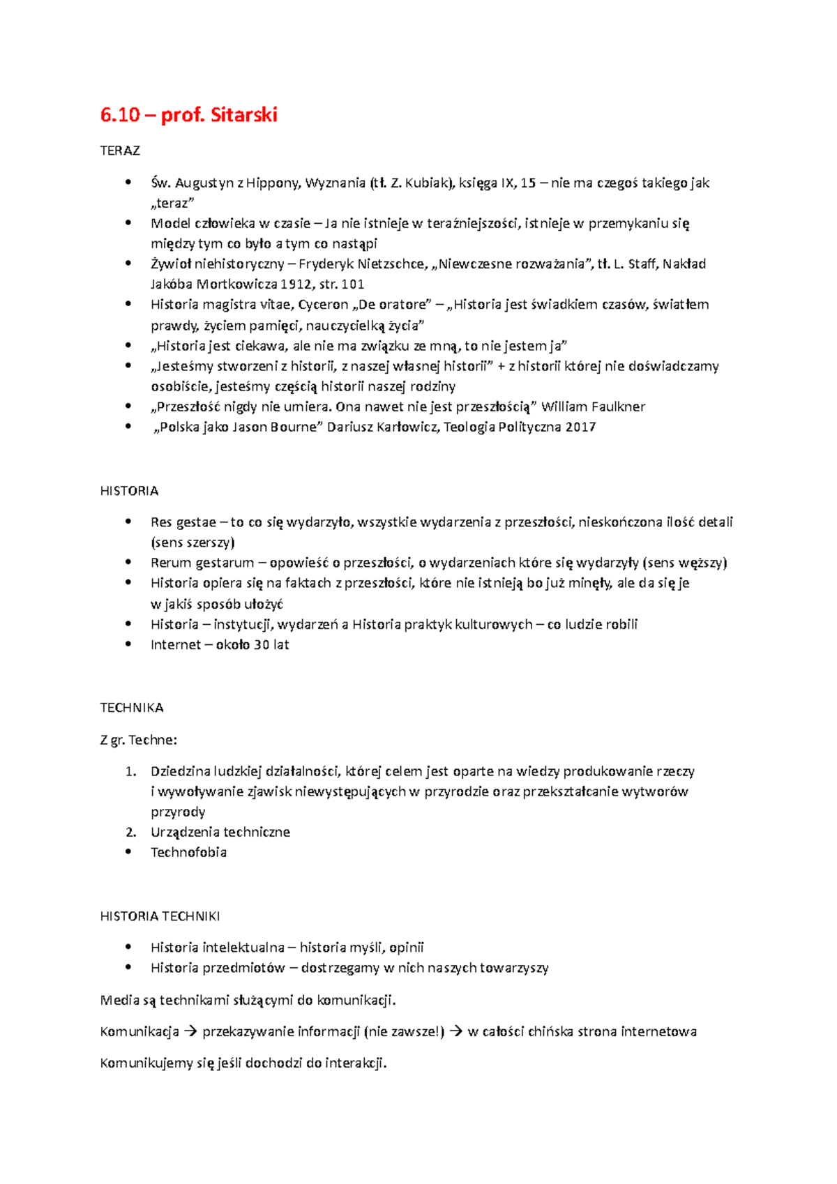 Notatki 6 prof. Sitarski TERAZ Św. Augustyn z Hippony, Wyznania (tł