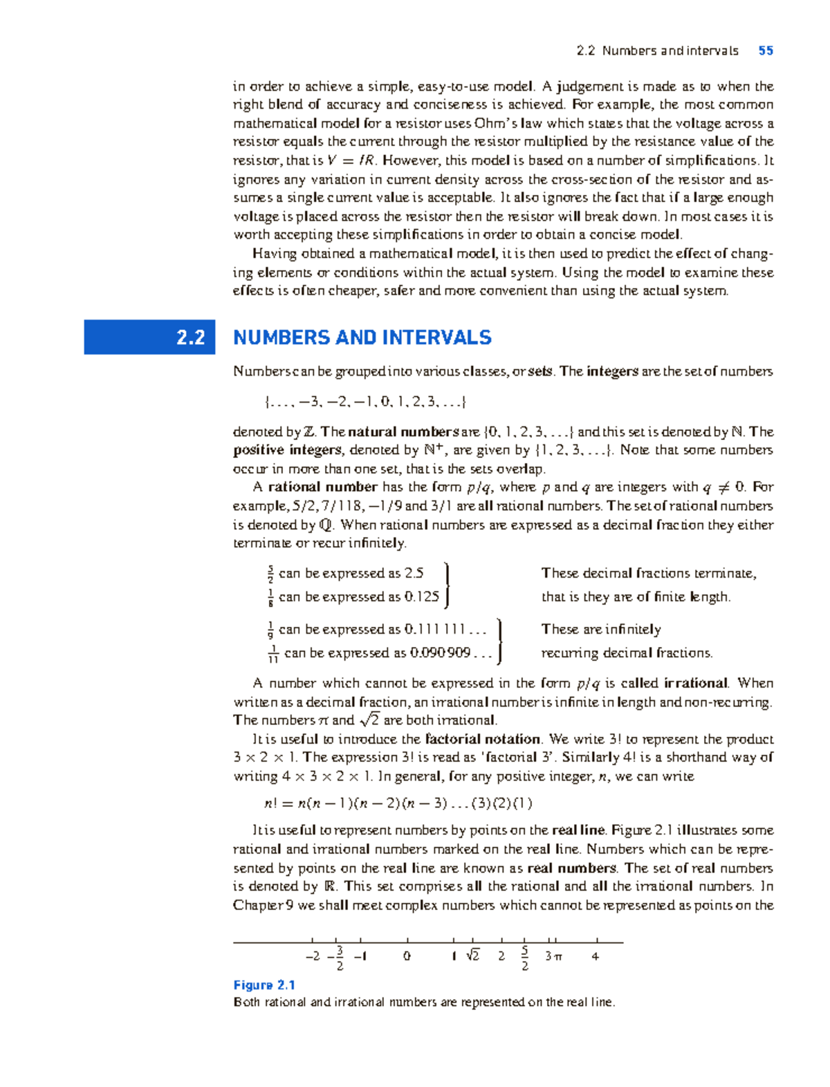 Engineering mathematics 5th 6 - 2 Numbers and intervals 55 in order to ...
