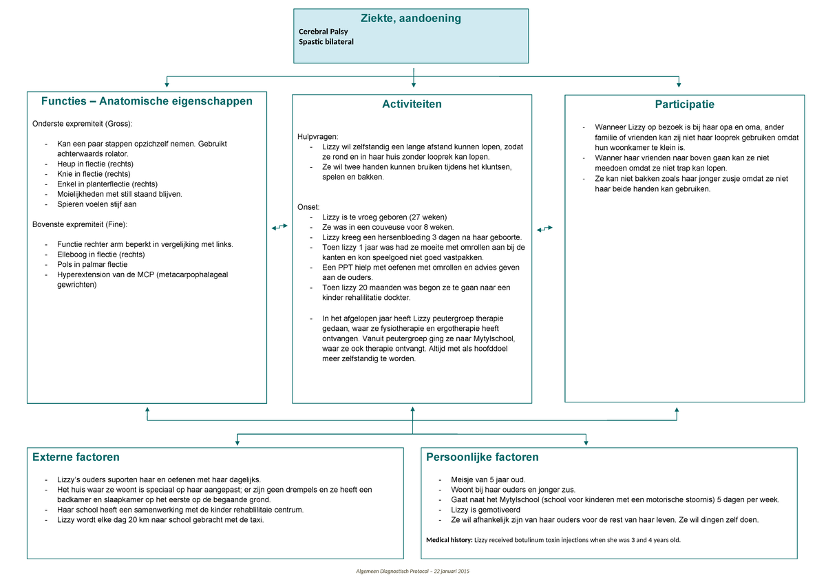 Pediatric Physiotherapy Icf Schema Algemeen Diagnostisch Protocol