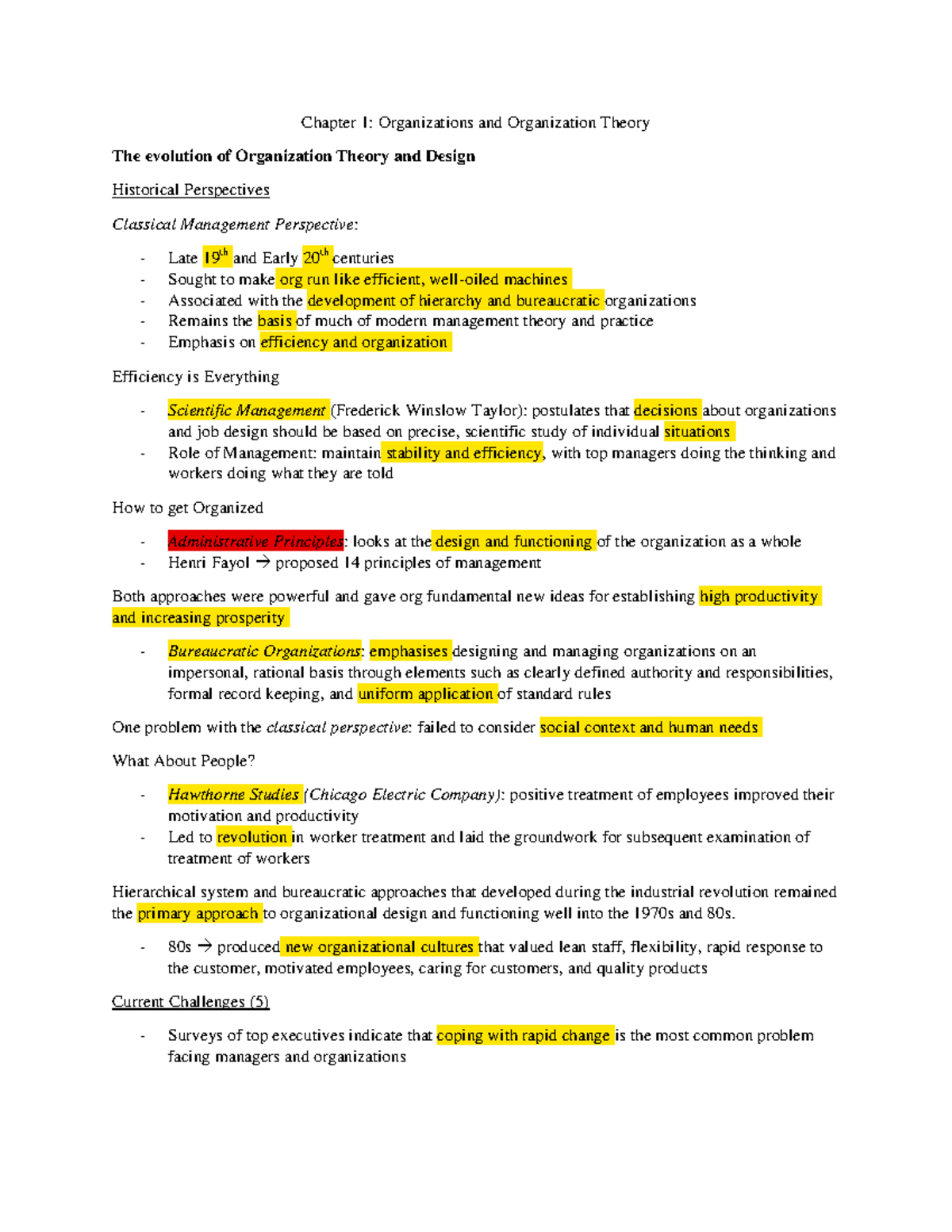 Chapter 1 - Personal Notes from the important aspects of the textbook ...