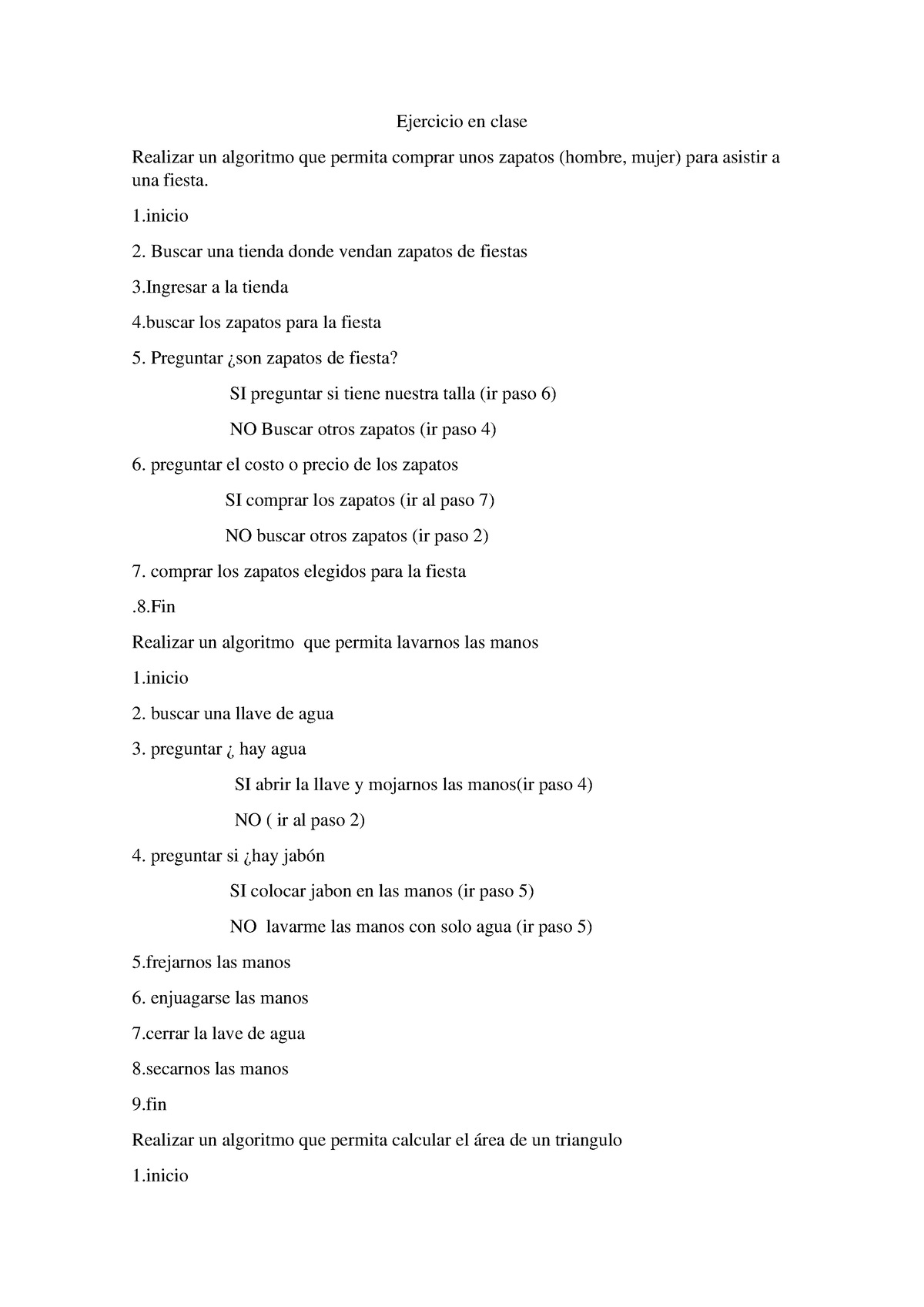 Ejercicio En Clase Algoritmo Ejercicio En Clase Realizar Un Algoritmo Que Permita Comprar Unos