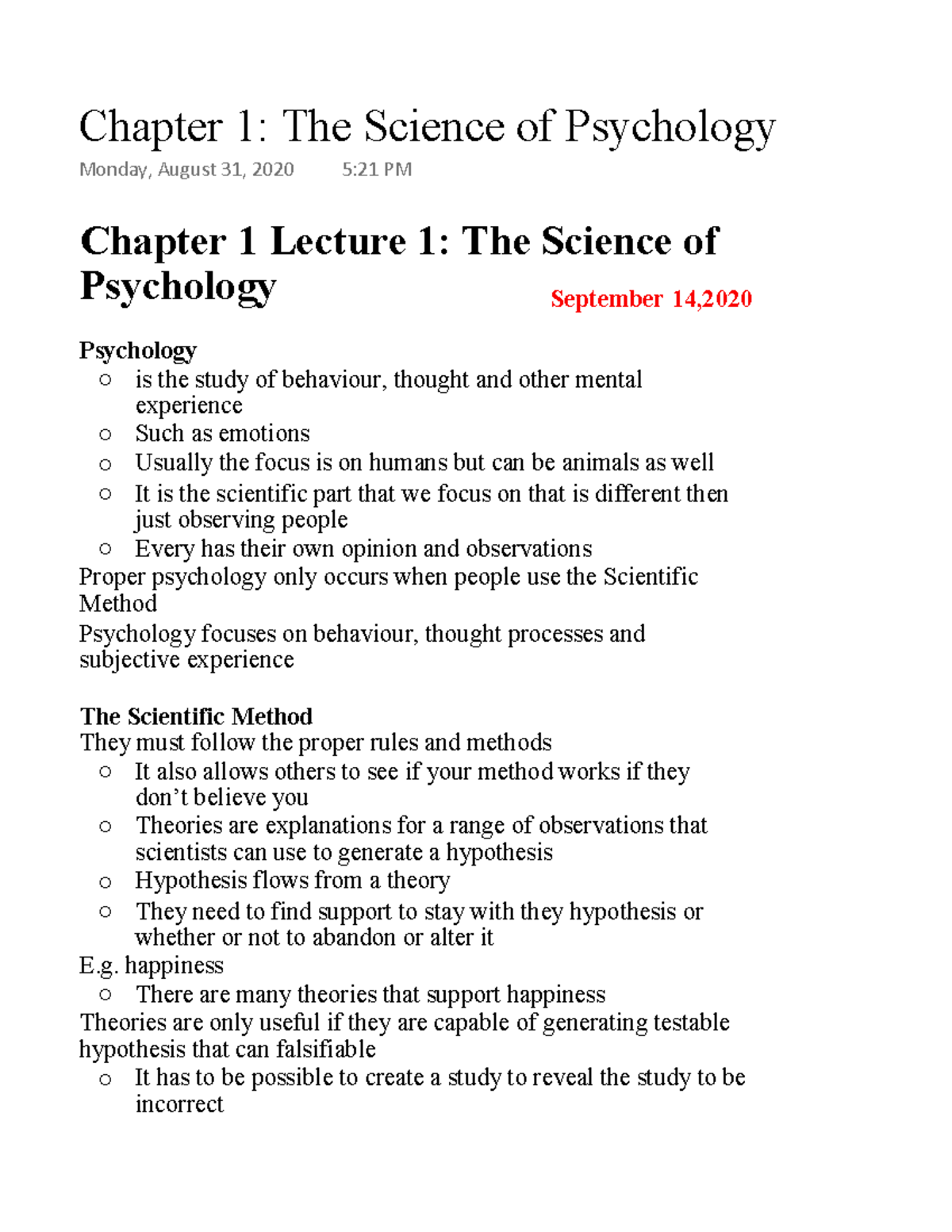 Chapter 1 The Science of Psychology - Warning: TT: undefined function ...