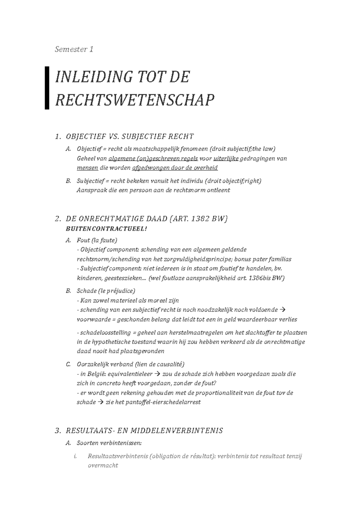 IRW-samenvatting - Samenvatting Van De Belangrijkste Elementen Uit De ...