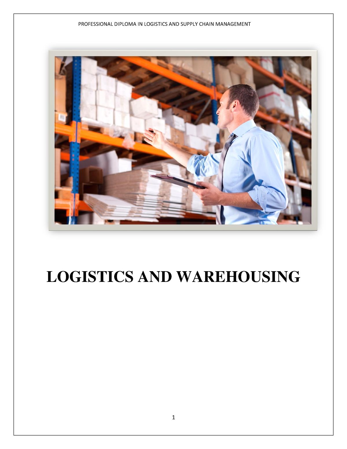 research paper on logistics and warehousing