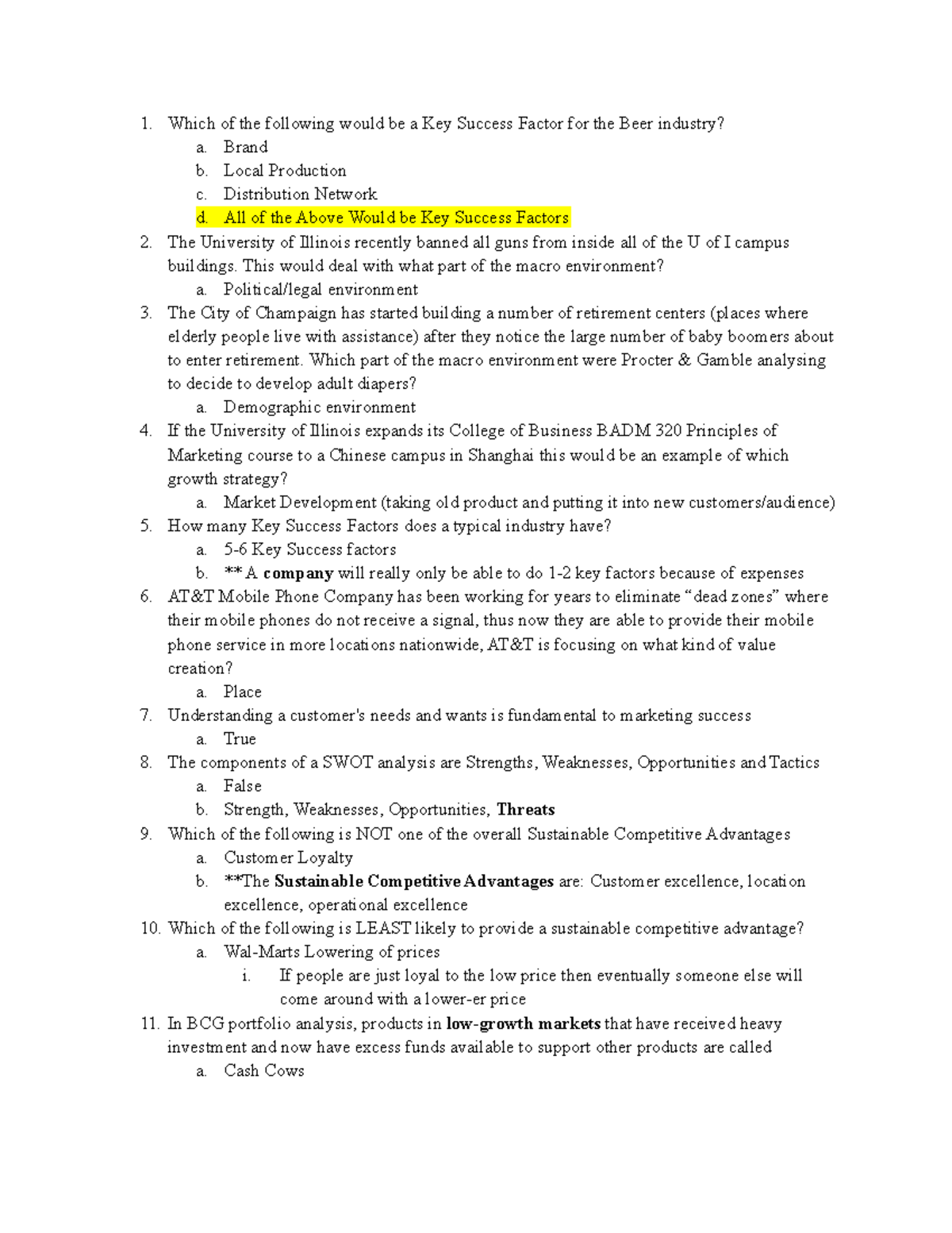 Practice Exam 1 Questions - FSHN 120 - Illinois - Studocu