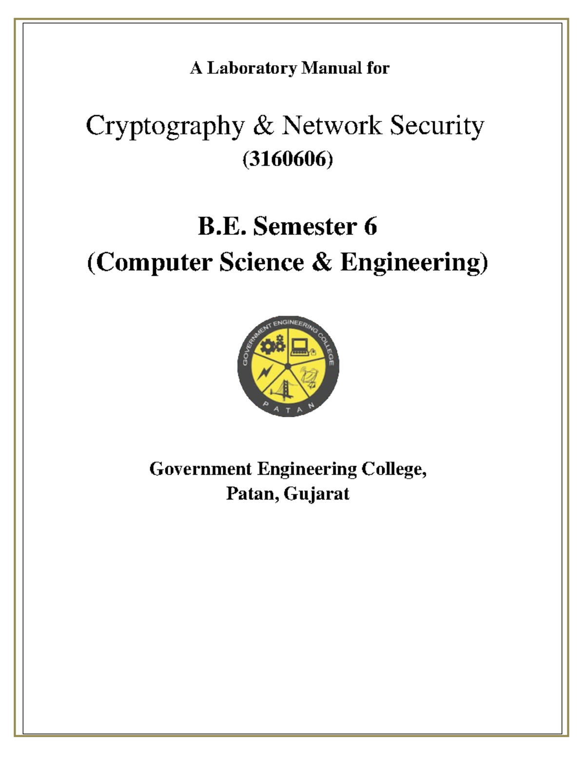 CNS manual - A Laboratory Manual for Cryptography & Network Security ...