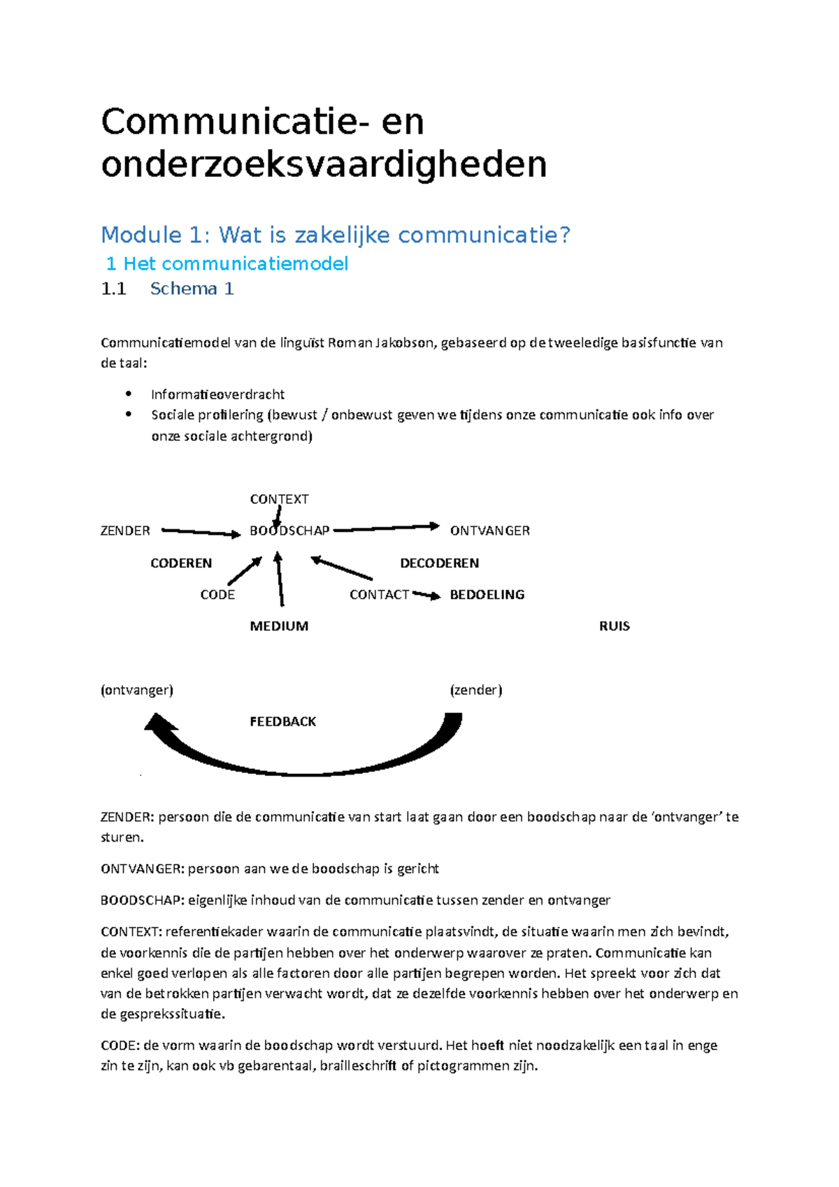 Module 1 Communicatie - En Onderzoeksvaardigheden Module 1: Wat Is ...