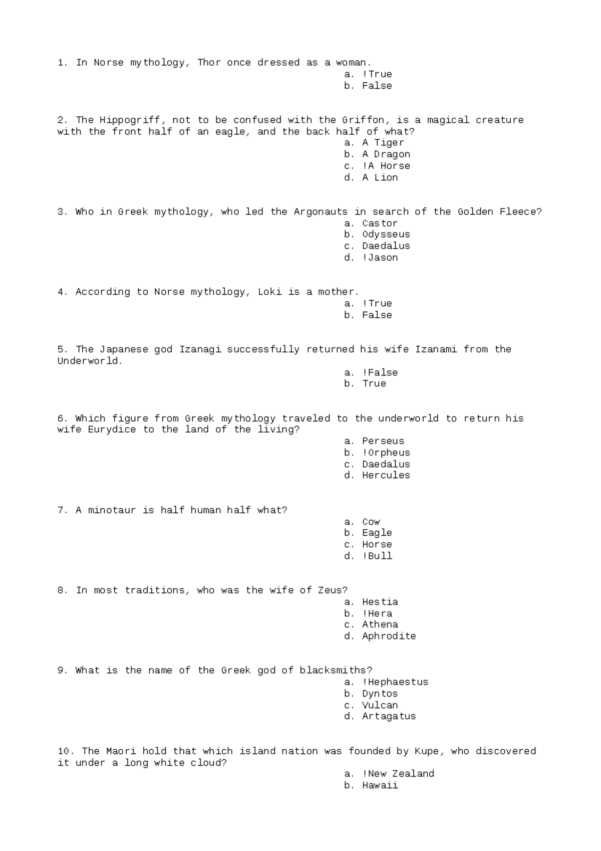 CHemistry-Exam-4 - Sample exam sheet - In Norse mythology, Thor once ...