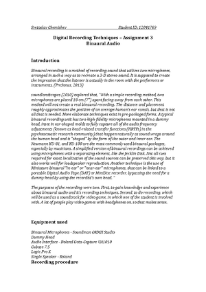 Digital Audio Processing - Assignment 2 - Microphone Etude - Svetoslav ...