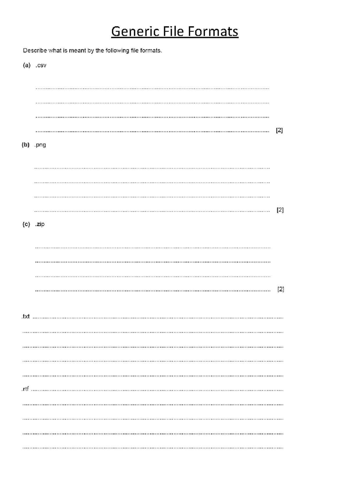 Generic File Formats in computer science - Introduction to Computing ...