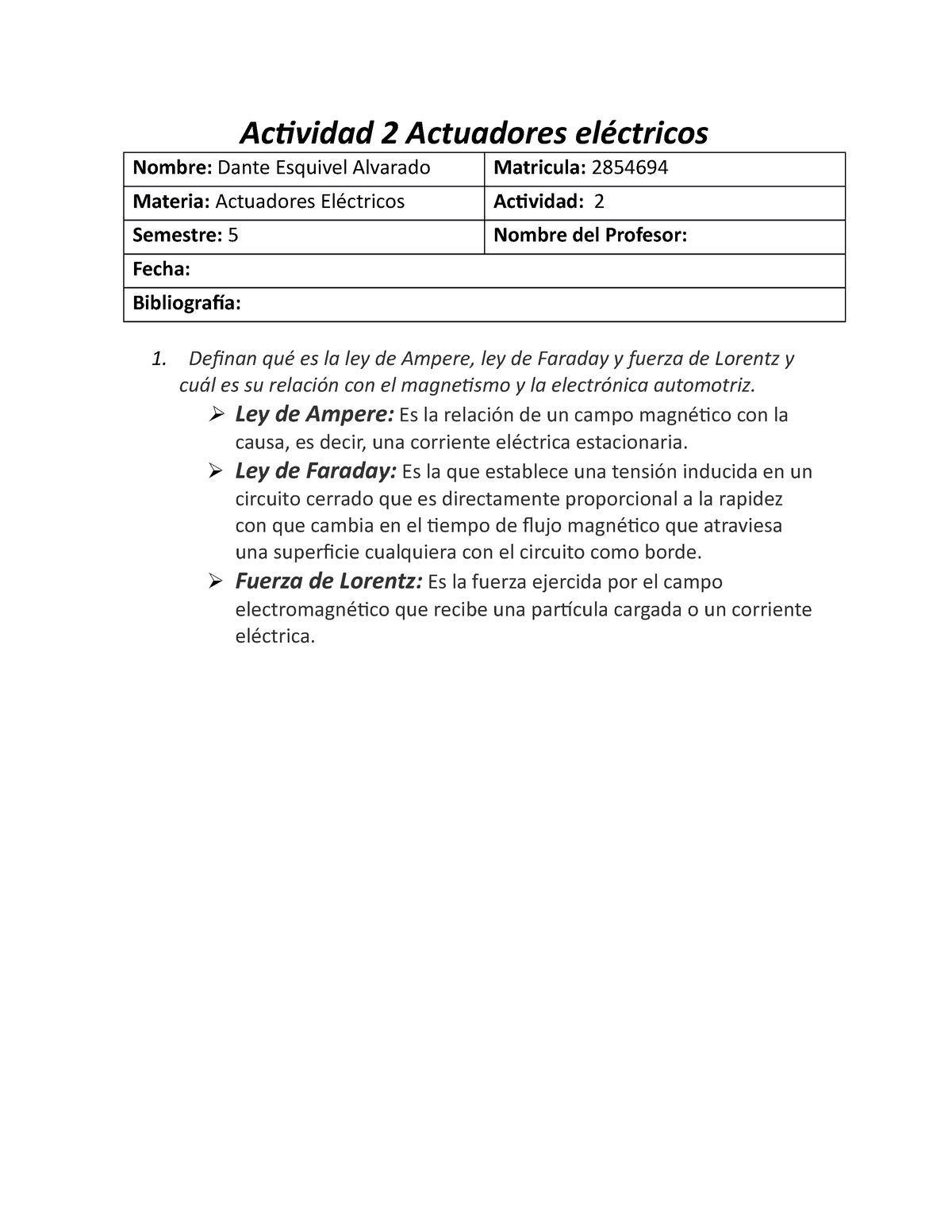 Actividad 2 Actuadores Eléctricos - Actividad 2 Actuadores Eléctricos ...