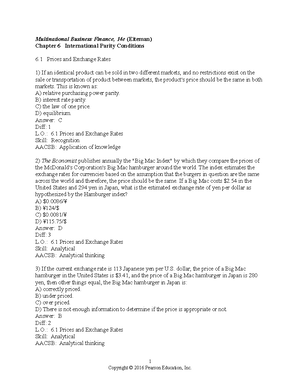 Chapter 7 - Multinational Business Finance Testbank (14th Edition ...