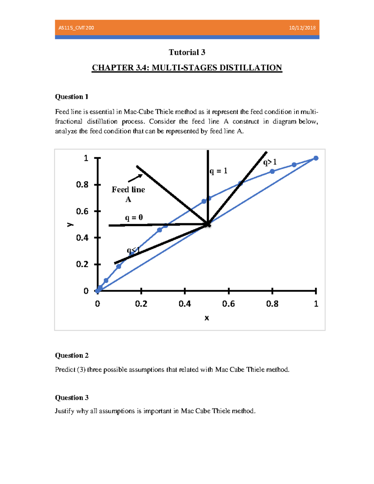 Tutorial 3.4 Multistage distillation sep dec2018 for student - Tutorial ...