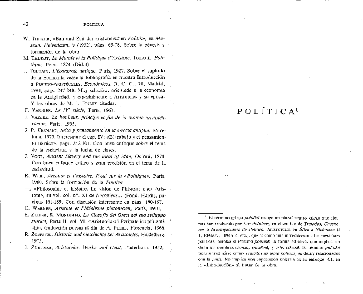 Politica de Aristoteles- Libro 1 (Resaltado) - 42 POLÍTICA W. THEILER