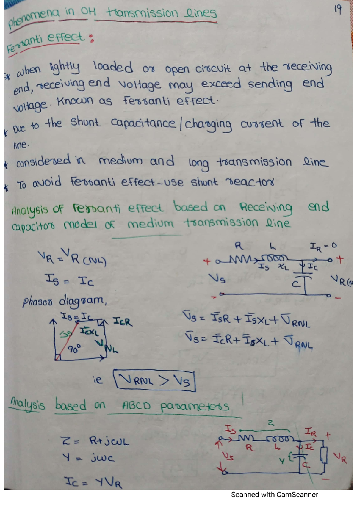 Power System Ferranti Effect, SKIN Effect Studocu