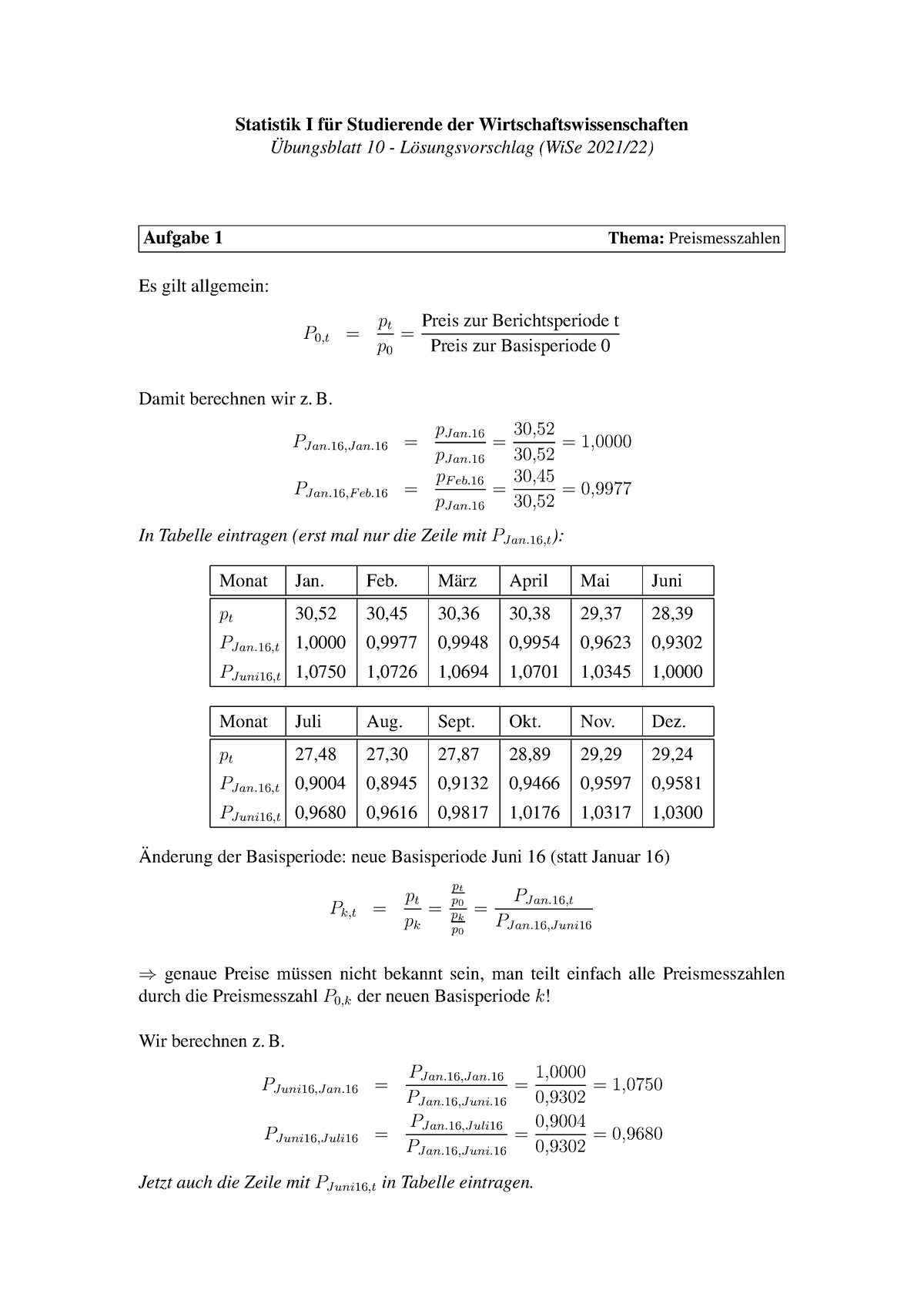 Stat1 Uebung 10 Loesung - Statistik I Fur Studierende Der ...