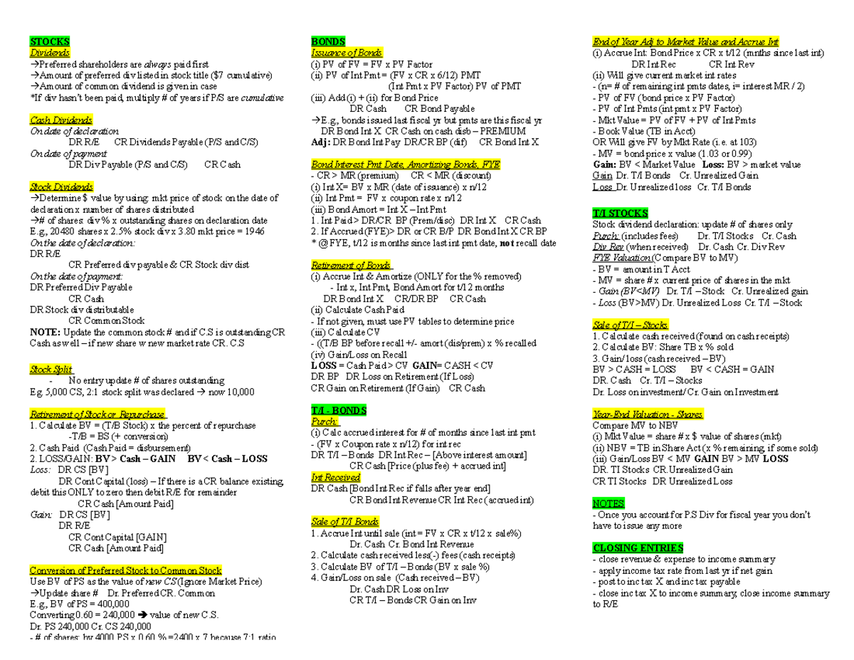 2257 Midyear Exam Cheat Sheet Studocu