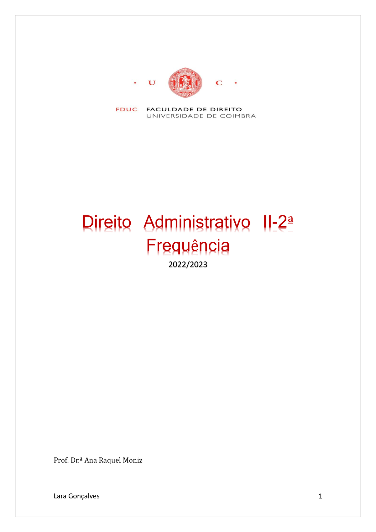 Direito Administrativo II- 2ª Freq - Direito Administrativo II- 2 ª ...