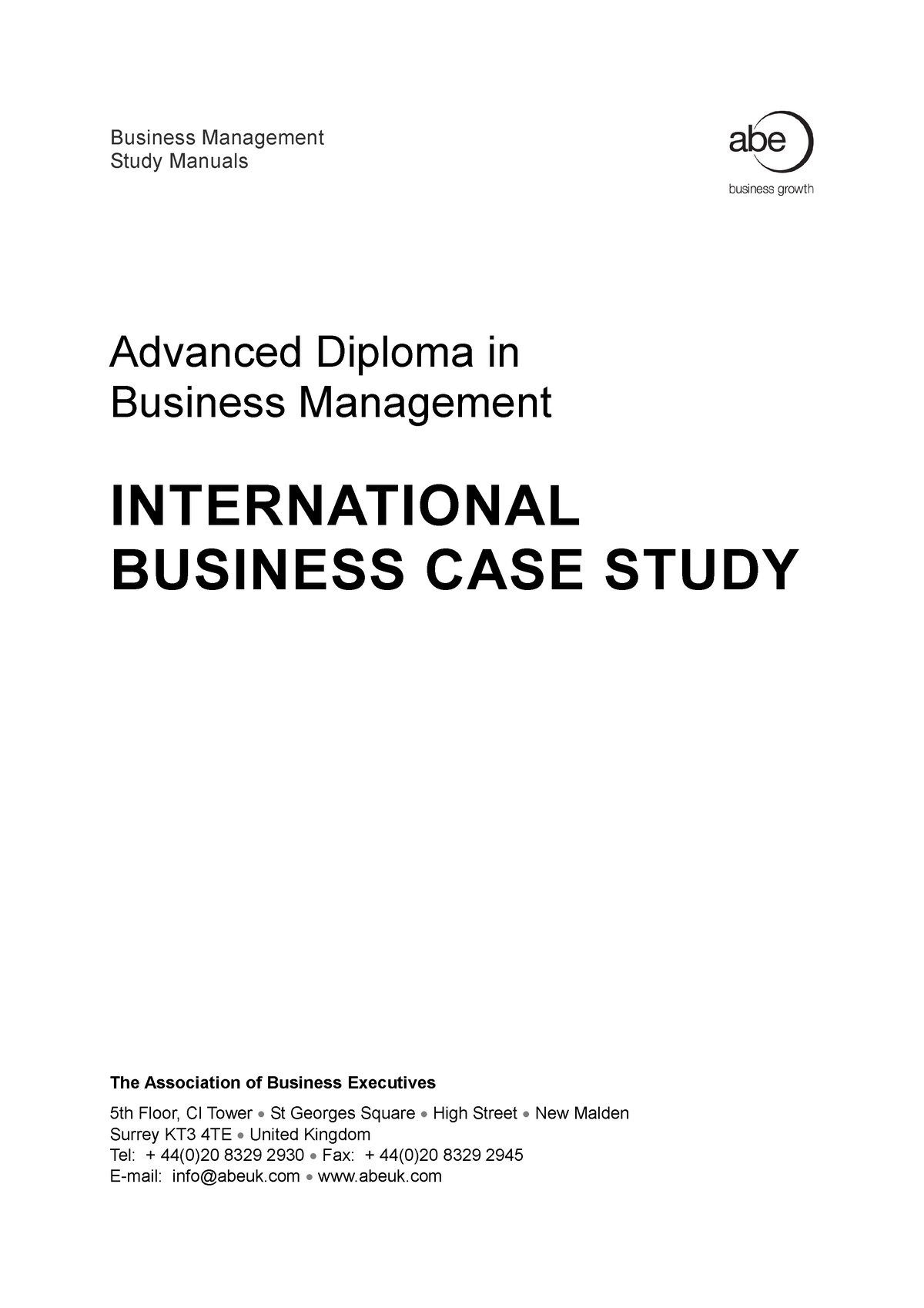 international business case study questions and answers pdf