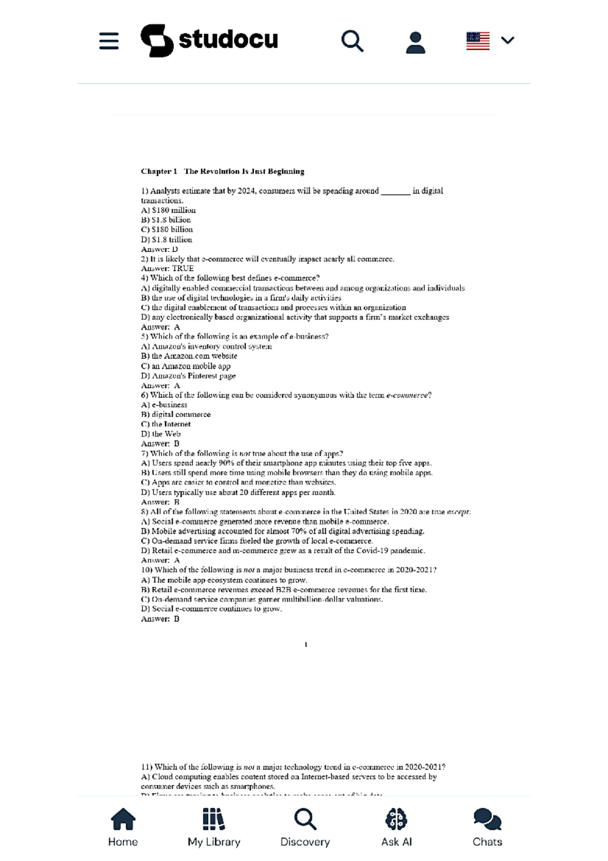 Chapter 1 E-commerce - Notes - studocu Chapter 1 The Revolution Is Just ...