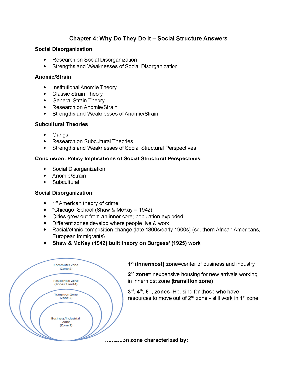 Criminology Chapter 4 Social Structures Answers - SOCI 3336 - Studocu