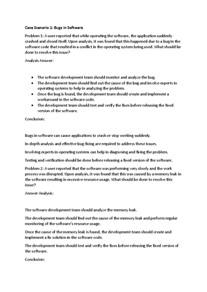 Case Scenario about computer failed - Case Scenario #1: A person wants ...