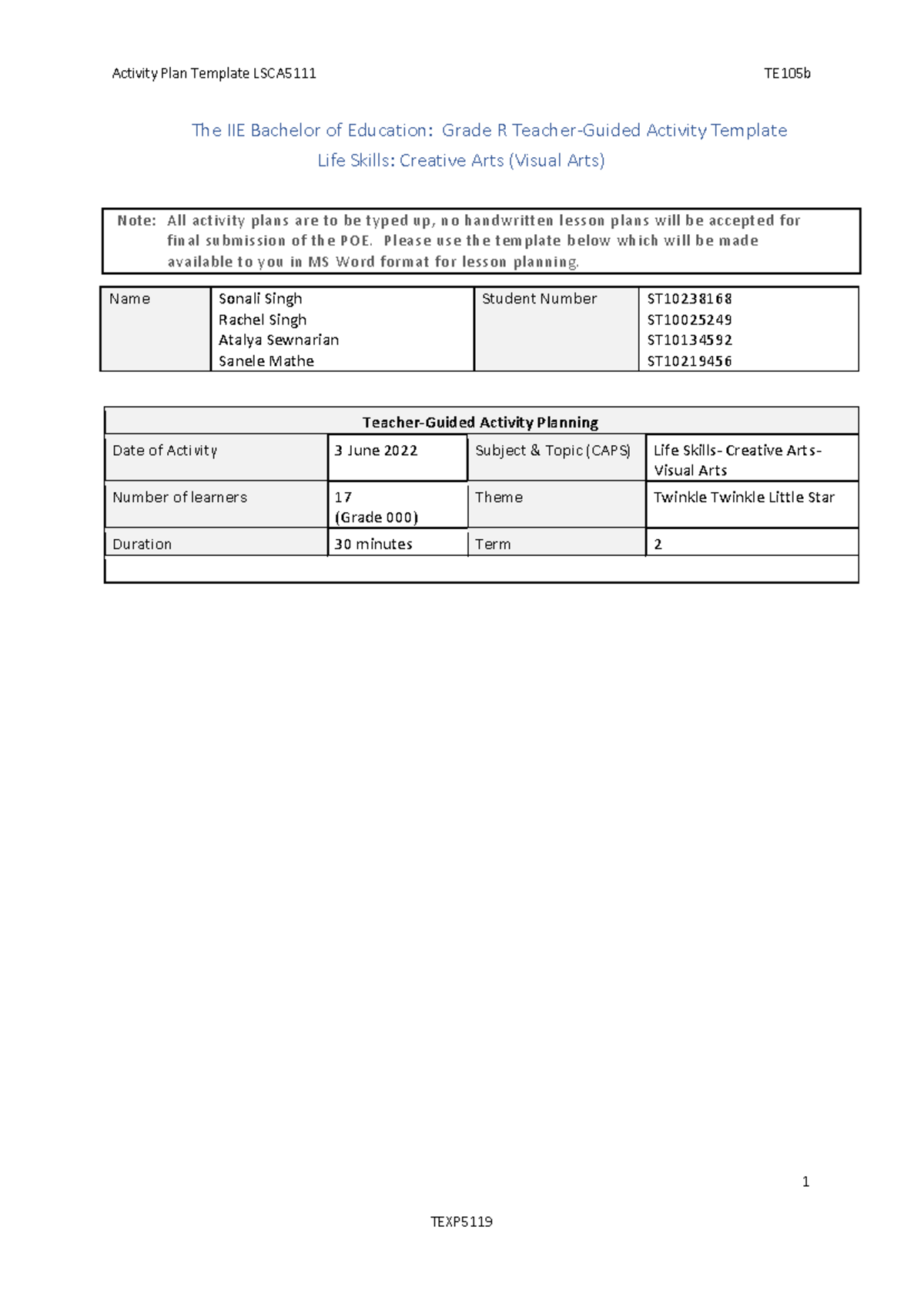 texp5119-te105b-activity-plan-template-lsca5111-2-1-the-iie-bachelor
