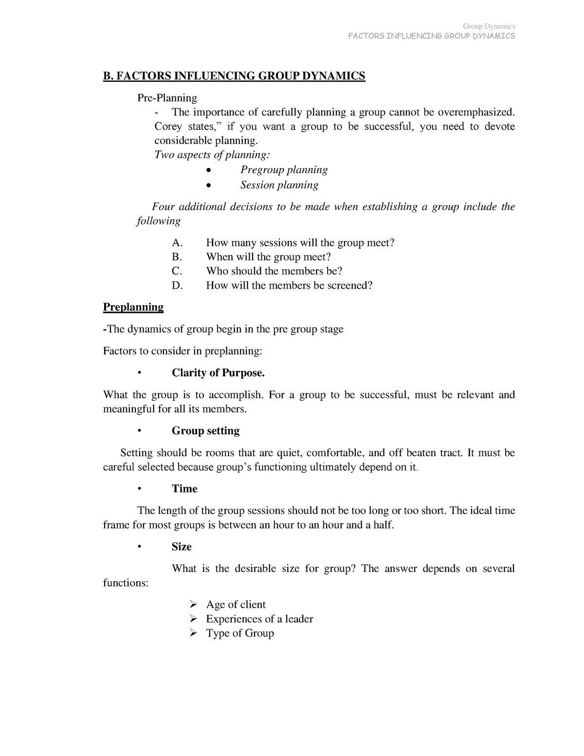 1 Factors Influencing - For Additional Notes - FACTORS INFLUENCING ...