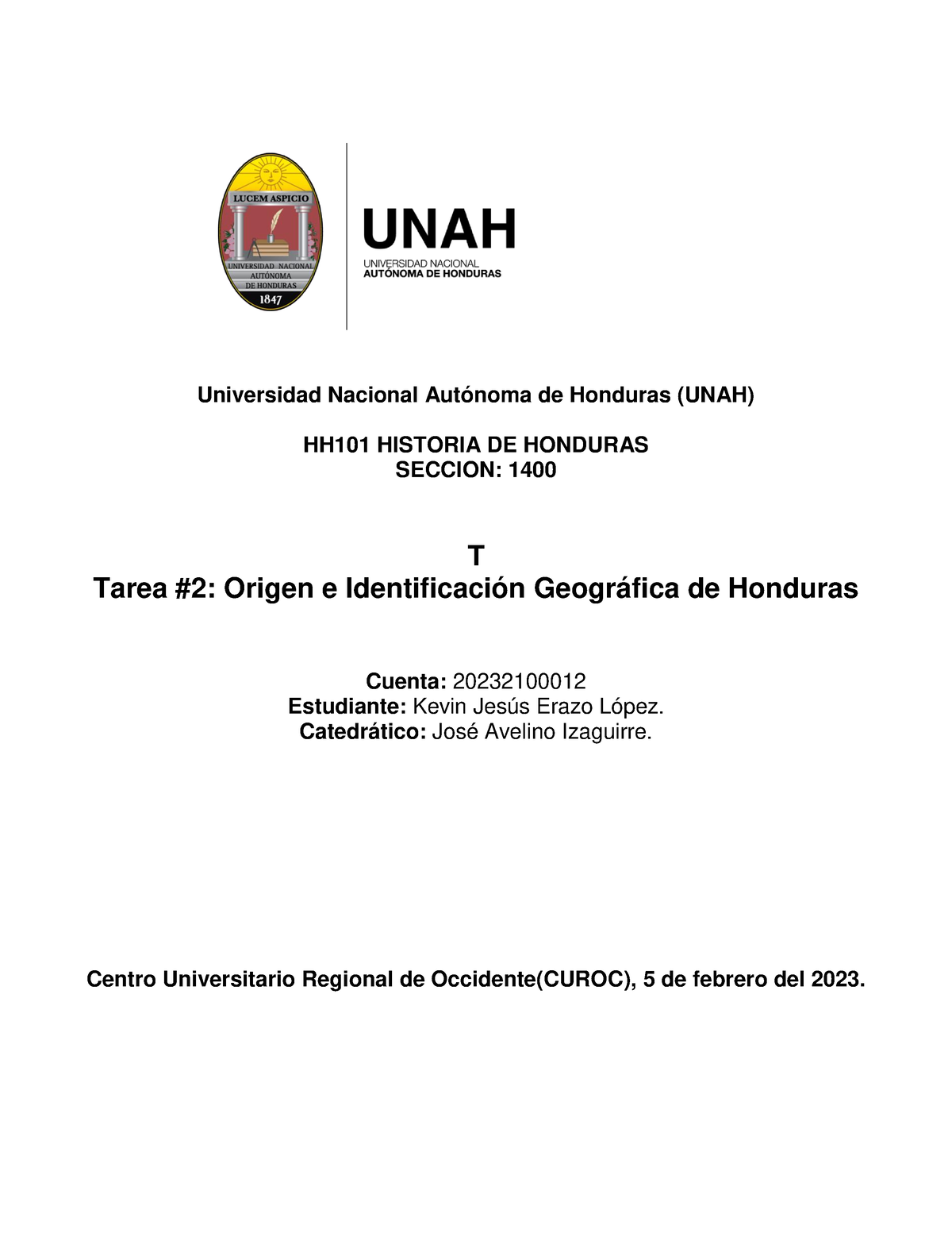 Universidad Nacional Autónoma De Honduras - Universidad Nacional ...