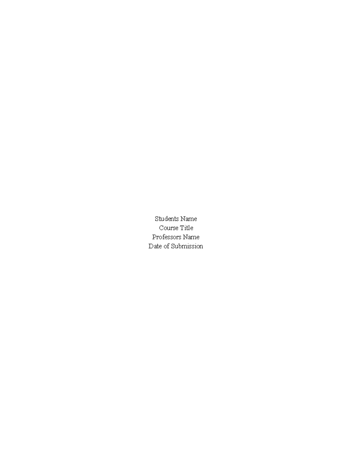 PAD520 Week5 paper-template - Students Name Course Title Professors ...
