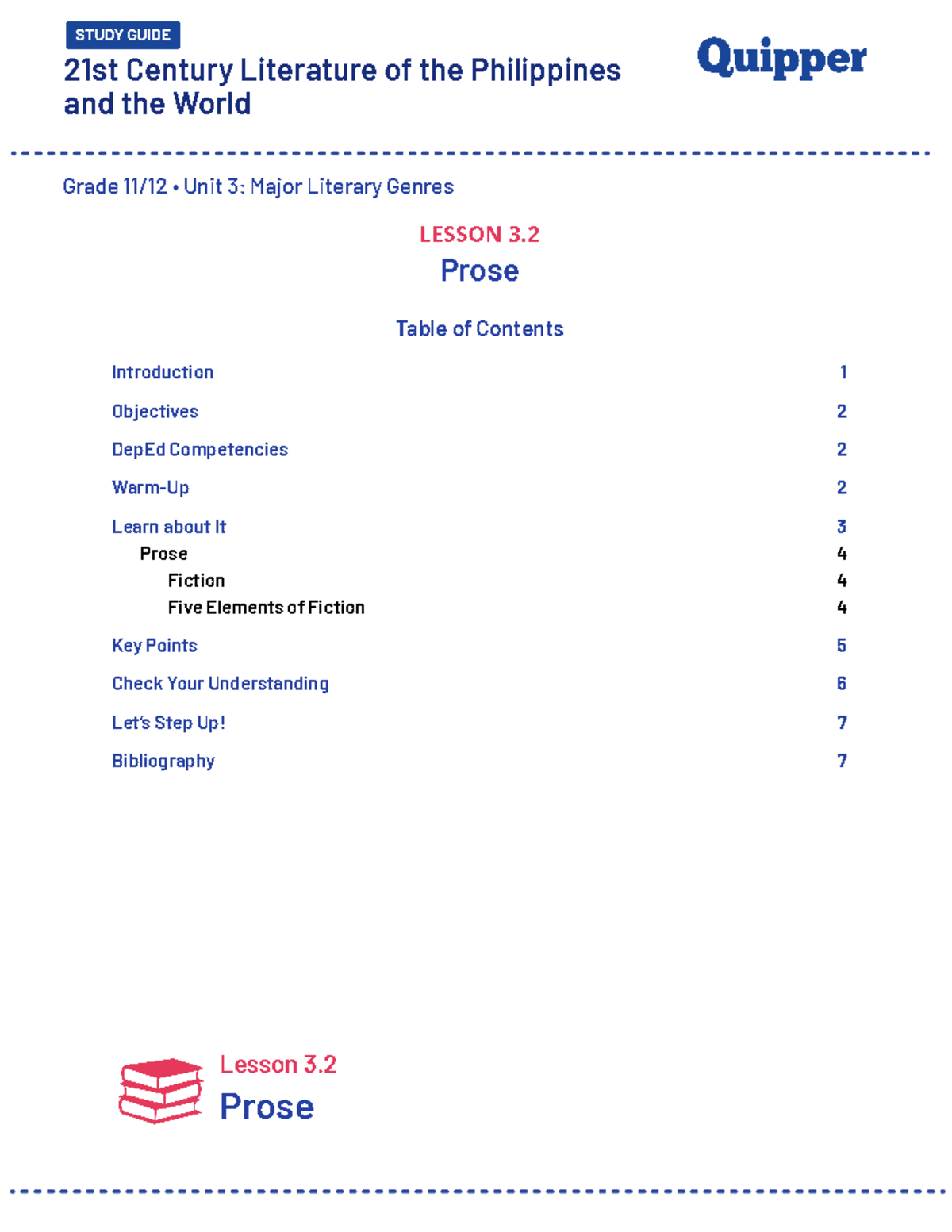 ME Eng LT 11 Q1 0302 SG Prose - And The World Grade 11/12 • Unit 3 ...