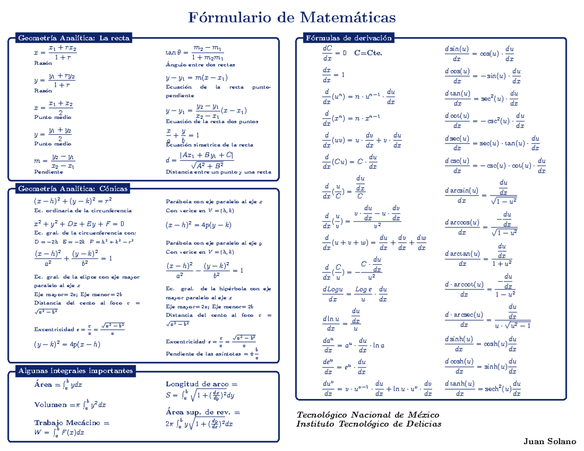 Formulario Mate - F ́ormulario de Matem ́aticas x = x 1 + rx 2 1 + r ...
