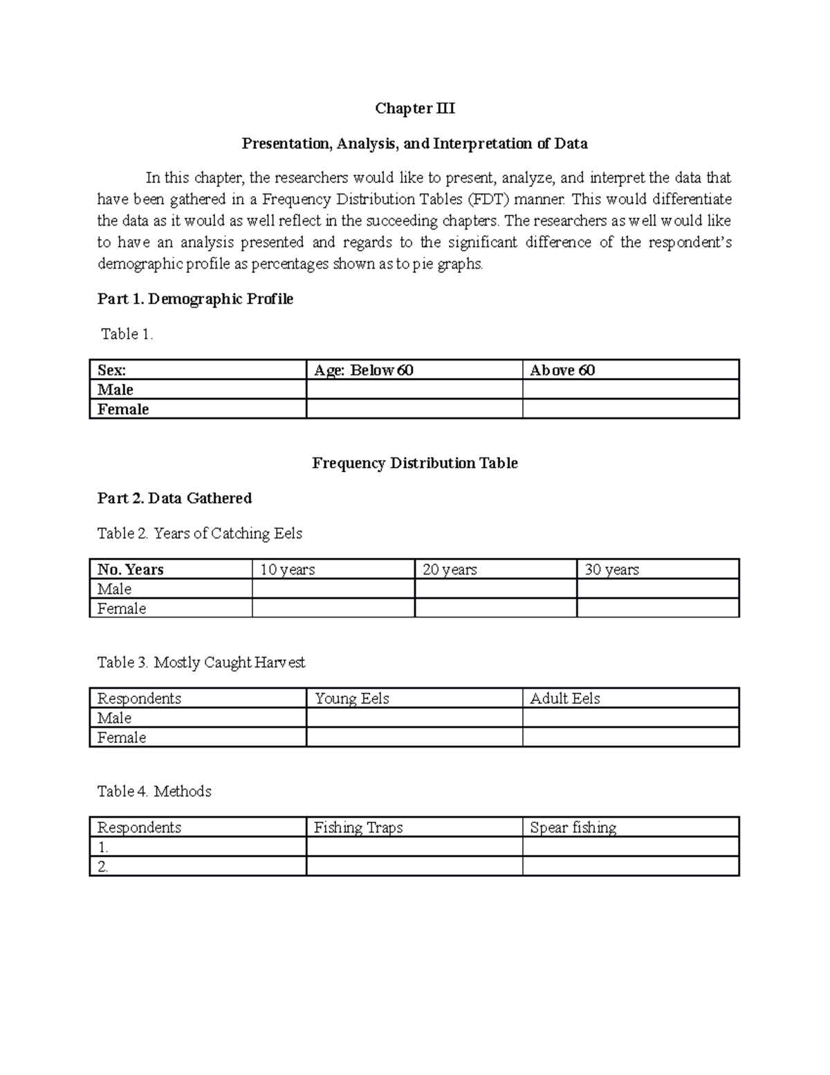 Chapter III (Thesis ni Master) - Chapter III Presentation, Analysis ...
