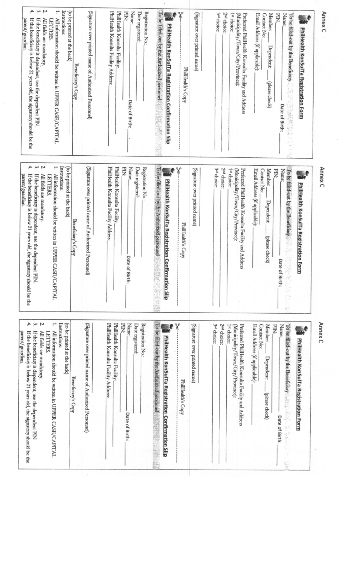 Phil Health Konsulta Registration Form - Business Marketing Management ...