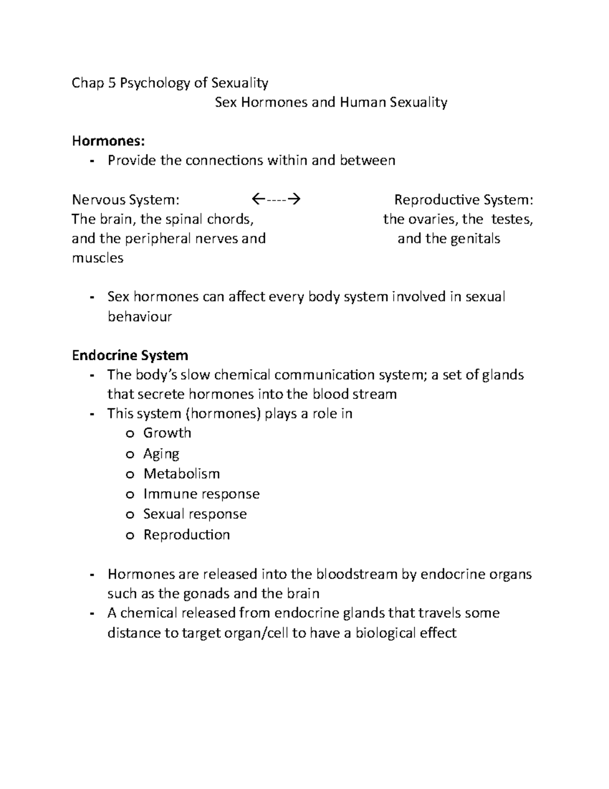 Chap 5 Psychology Of Sexuality - Chap 5 Psychology Of Sexuality Sex ...