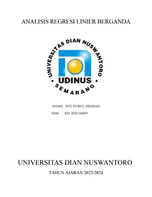 Pert 8 Tugas Multivariat Siti Nurul Hikmah 06809 - NAMA : SITI NURUL ...