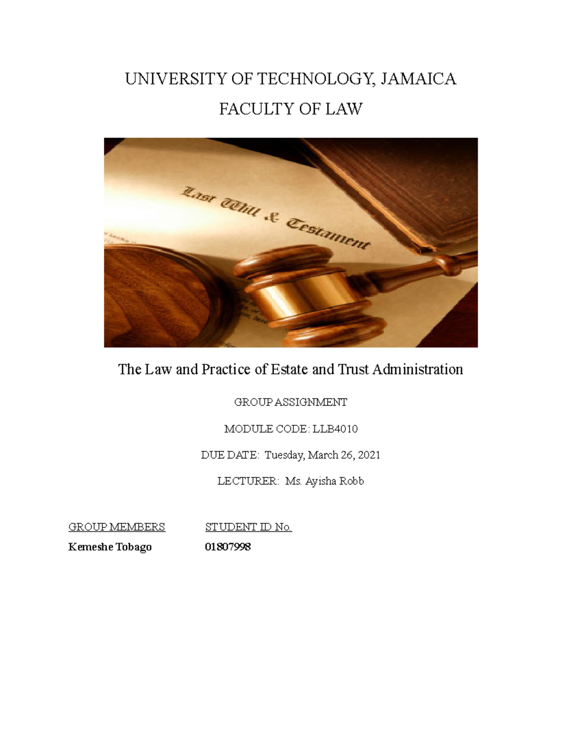Contract Law Lecture Notes University Of Technology Jamaica Faculty Of Law The Law And Contract Law Lecture Notes University Of Technology Jamaica Faculty Of Law The Law And