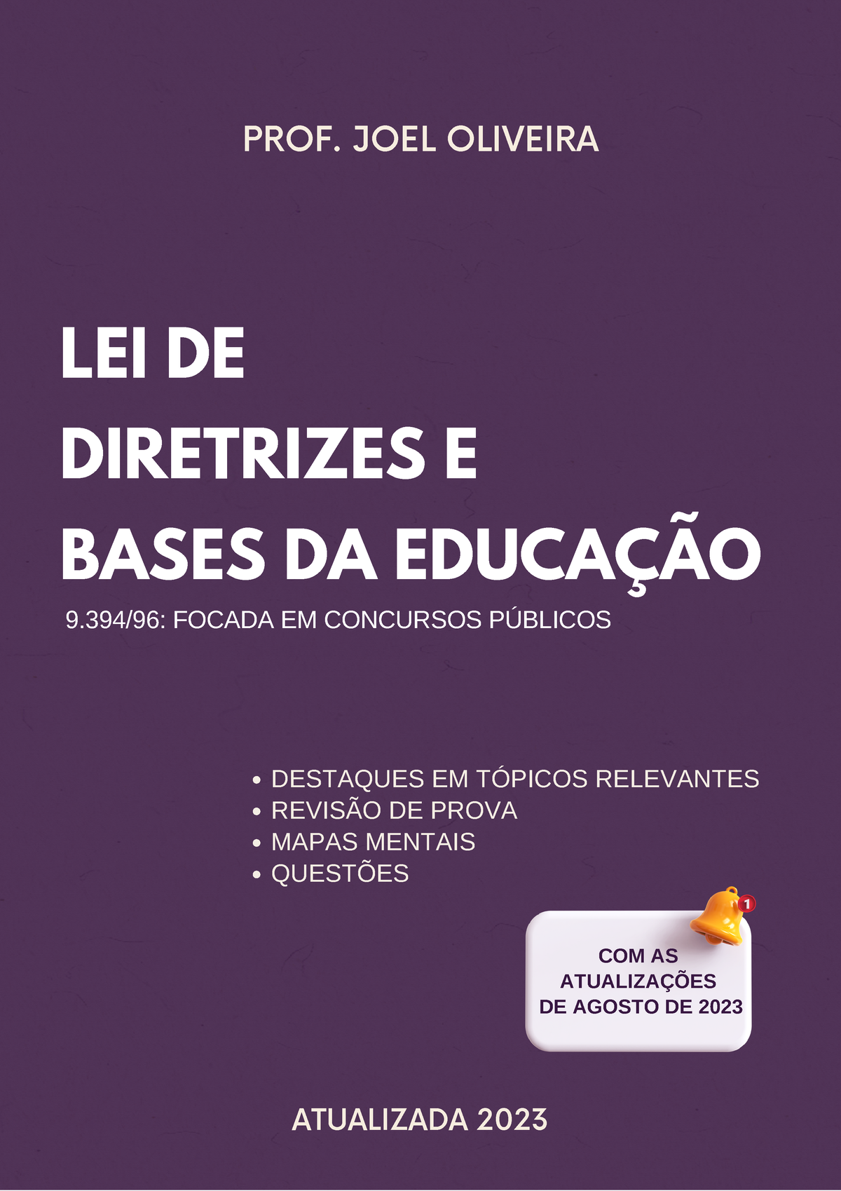 LDB Atualizada 2023 [AULA 01) - LEI DE DIRETRIZES E BASES DA EDUCAÇÃO ...