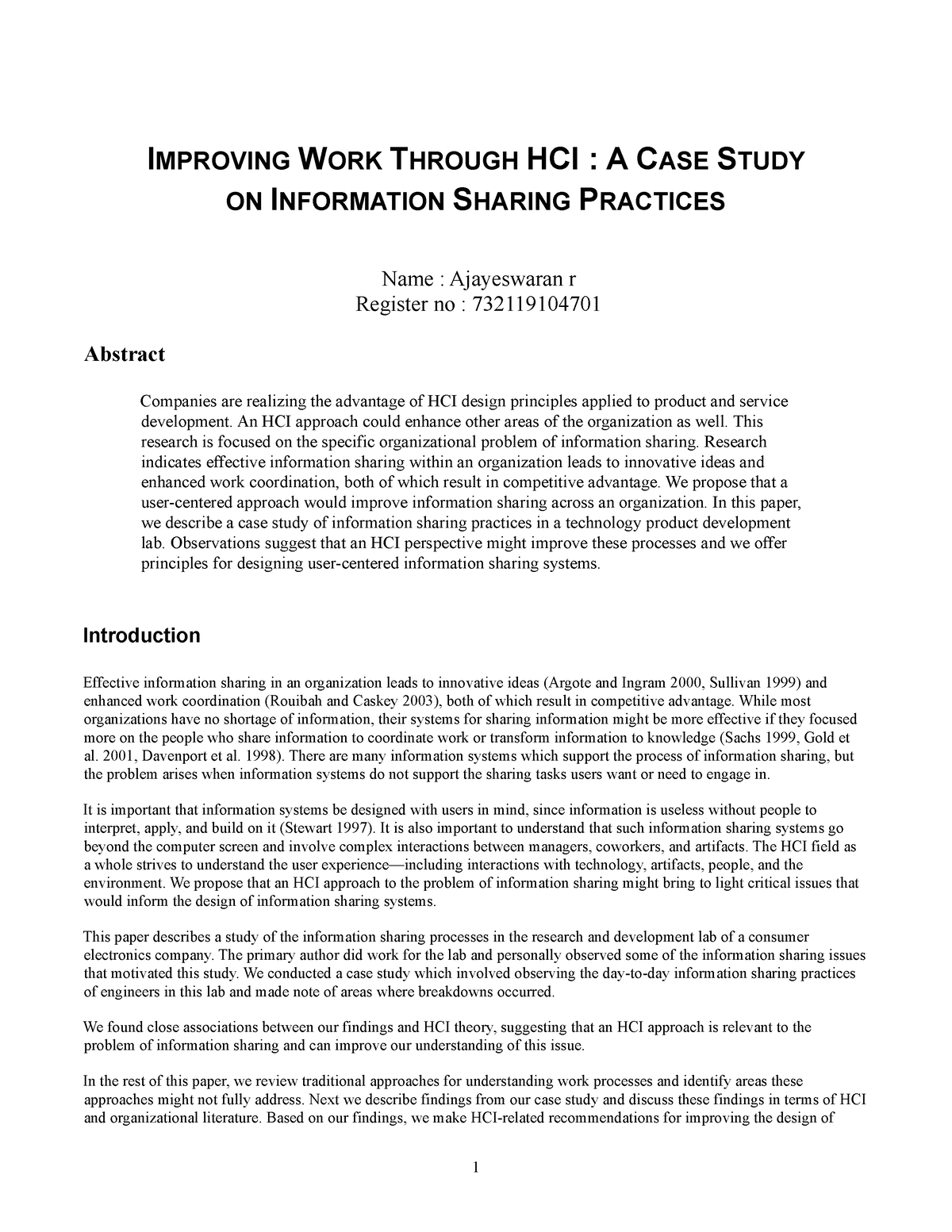 hci research methods case study