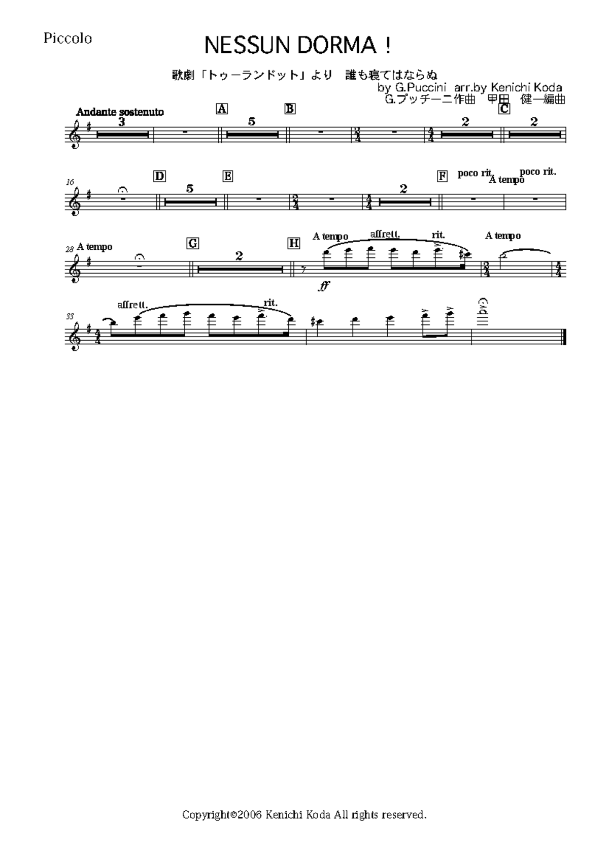 [Free-scores - Spartito - ਑ 2 4 4 & 4 3 5 2 2 16 2 4 4 4 poco rit. A ...