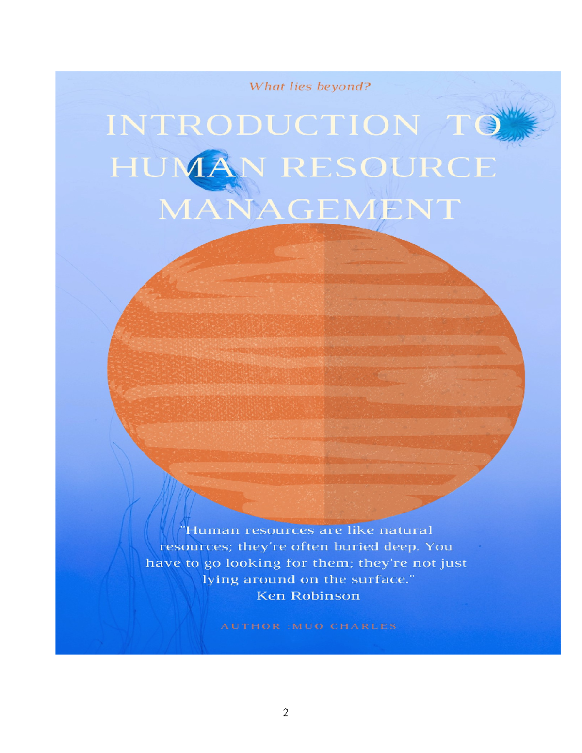 Introduction TO Human Resource Managemen - COURSE OUTLINE INTRODUCTION ...