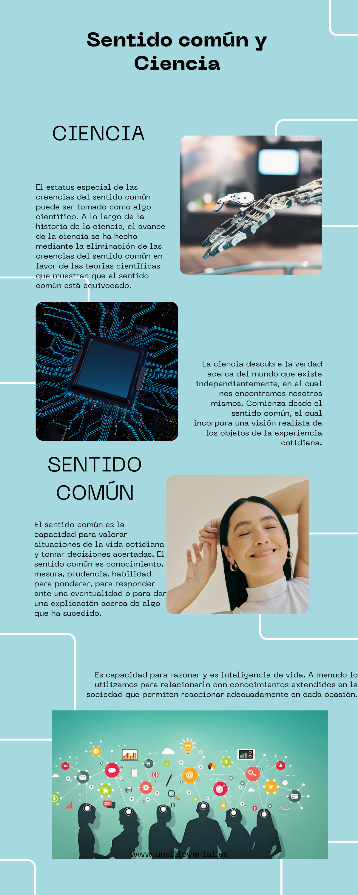 Infografía ciencia y sentido común - El estatus especial de las ...