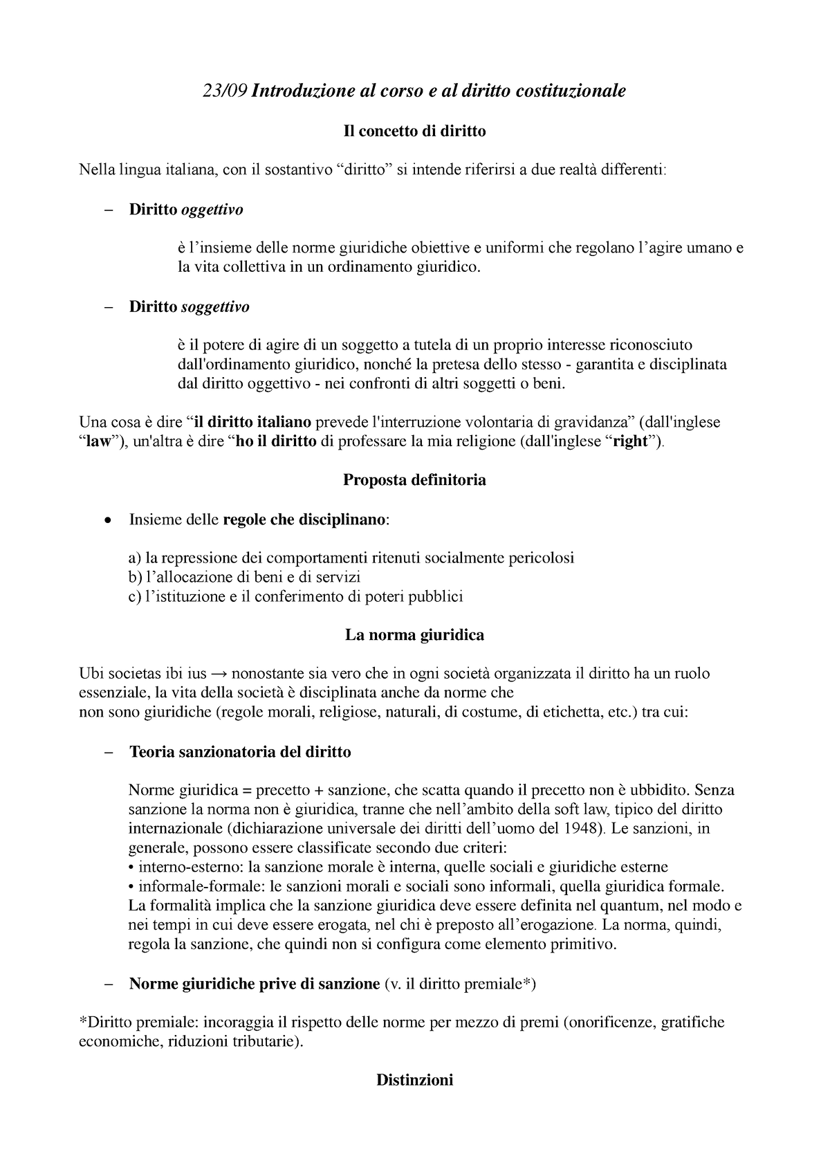 Diritto Costituzionale Comparato - 23/09 Introduzione Al Corso E Al ...