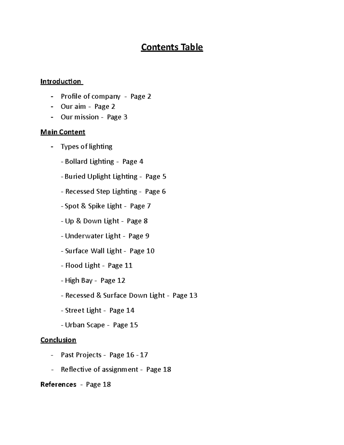 Report eco built Report eco built - Contents Table Main Content ...