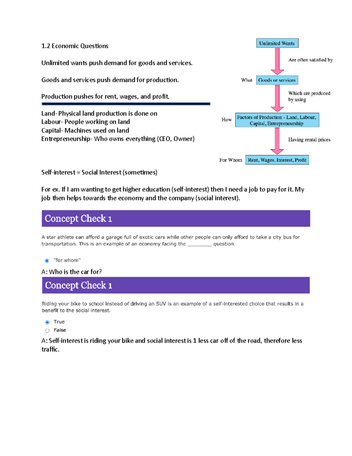 Econ 101 - Module 1.2. Economic Questions - 1 Economic Questions ...